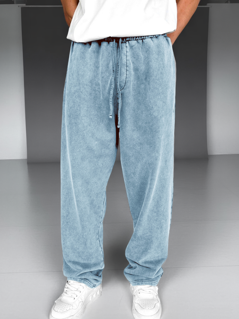 Valmont Paris™ | PANTALON DÉLAVÉ À CORDON