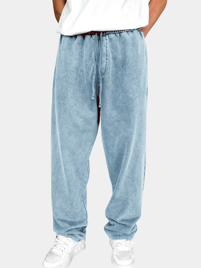 Valmont Paris™ | PANTALON DÉLAVÉ À CORDON