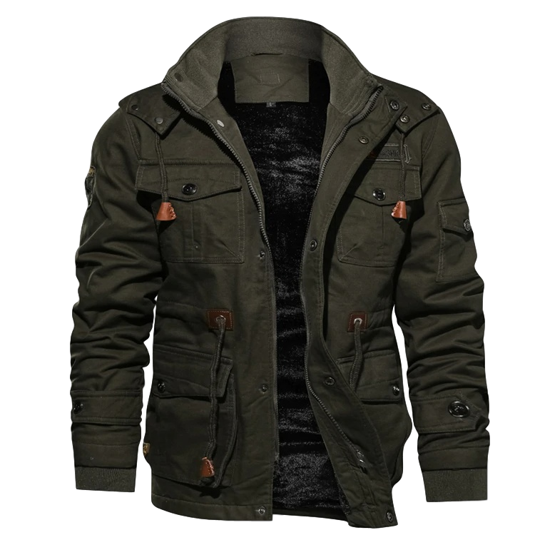 Valmont Paris™ | Hugo Veste Hiver Homme Sherpa Douce avec Capuche Amovible