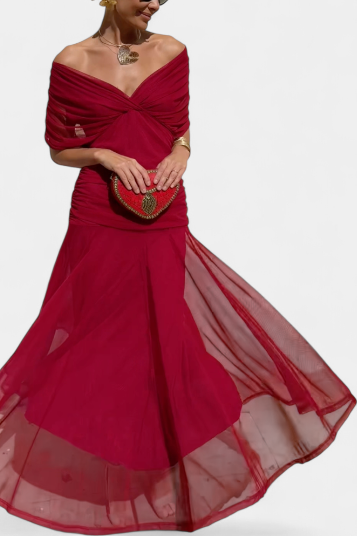 Alondra™ | Robe Longue Florale avec Décolleté en V