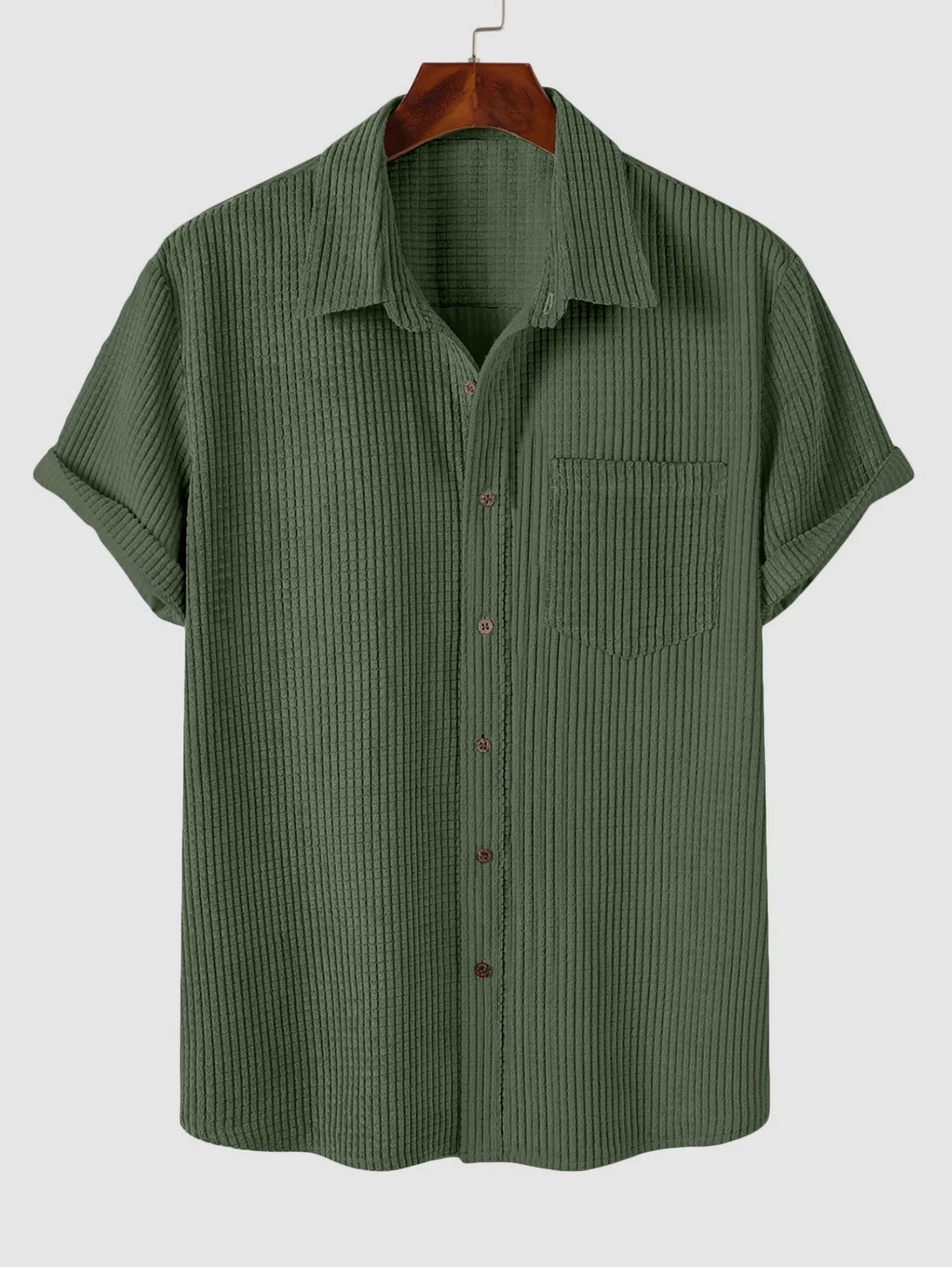 Men's Casual Short Sleeve Shirt Old Money Style - Leopold Shirt