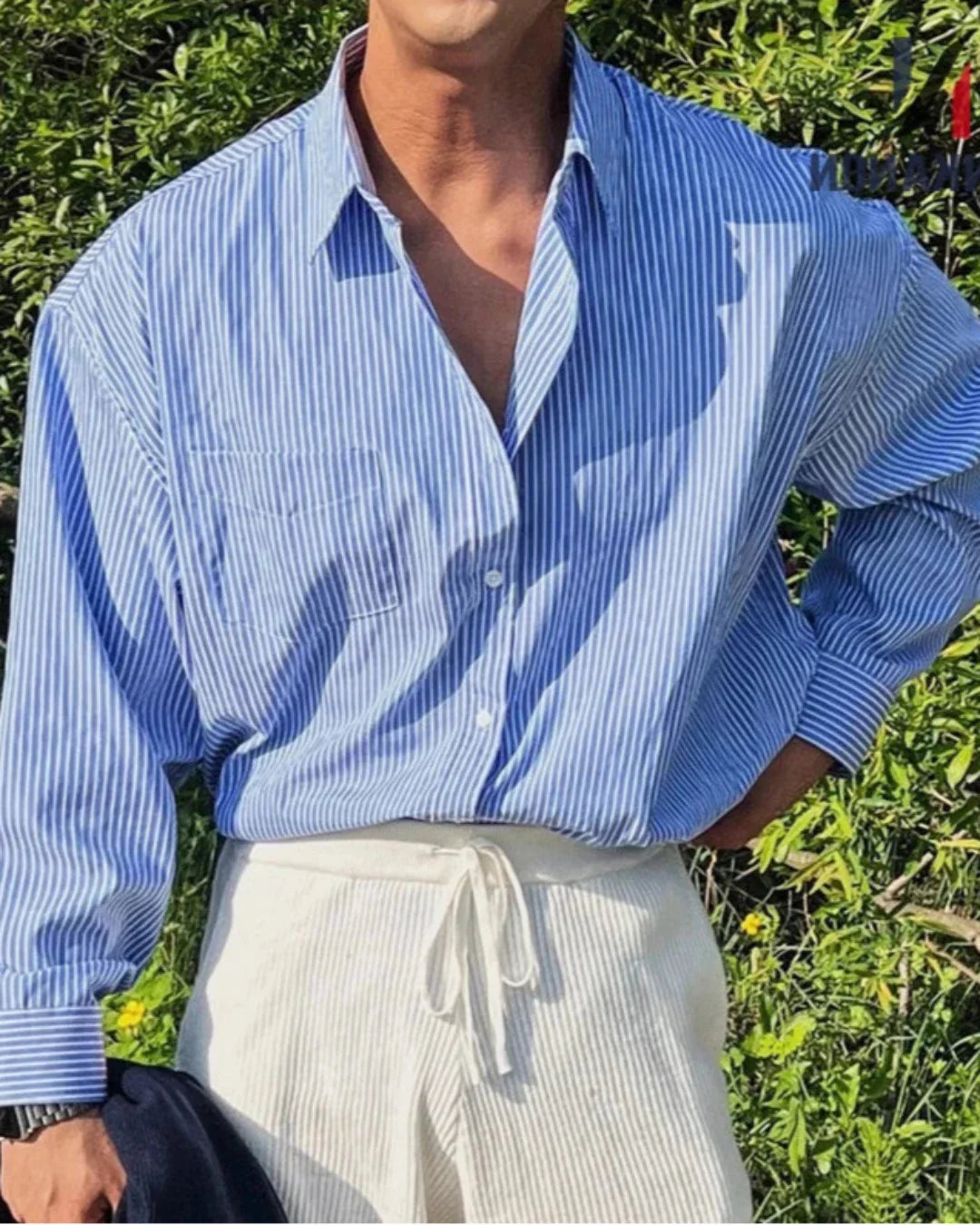 Men's Turn-Down Collar Single-Breasted Shirt - Martin Shirt