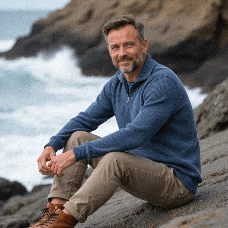 Finn - Pull Zippé Confortable