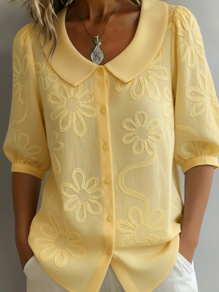 Zélie ™ — Blouse légère florale élégance naturelle