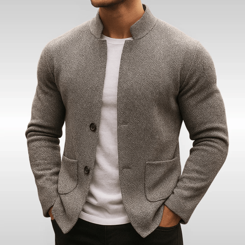Valmont Paris™ | GILET EN MAILLE TEXTURÉE POUR HOMME