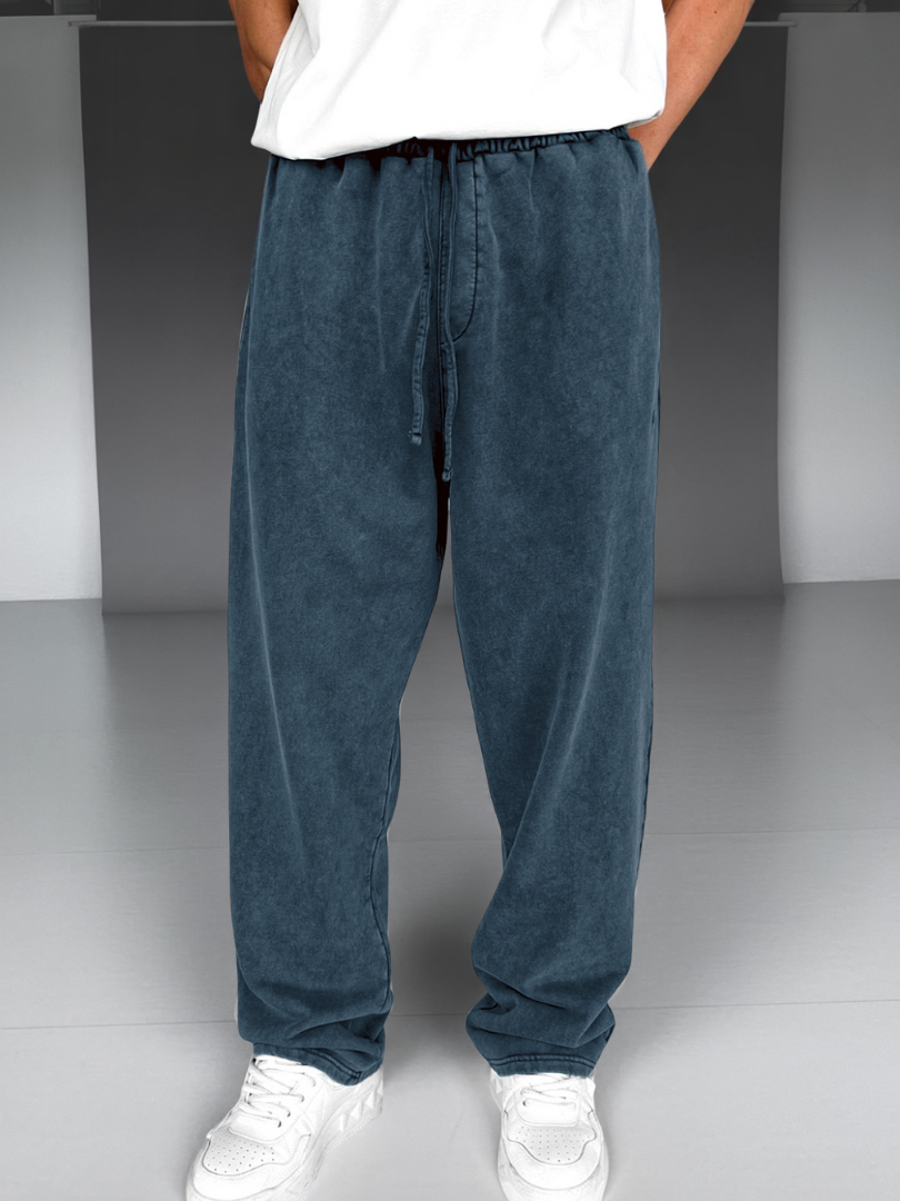 Valmont Paris™ | PANTALON DÉLAVÉ À CORDON