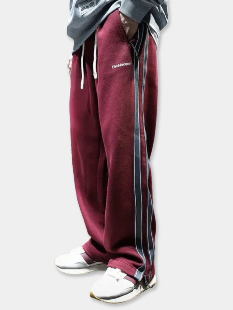 Valmont Paris™ | pantalon large de luxe à détail rayé