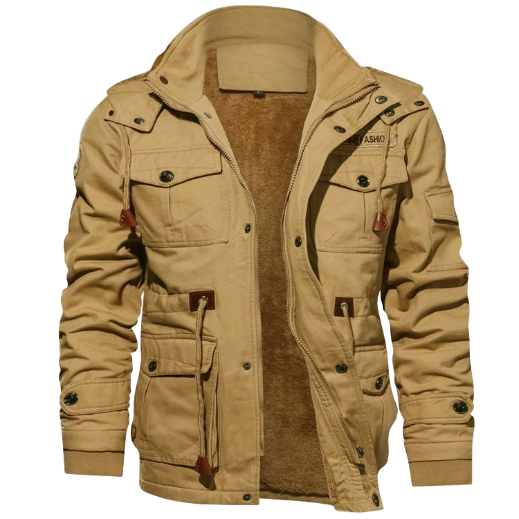 Valmont Paris™ | Hugo Veste Hiver Homme Sherpa Douce avec Capuche Amovible