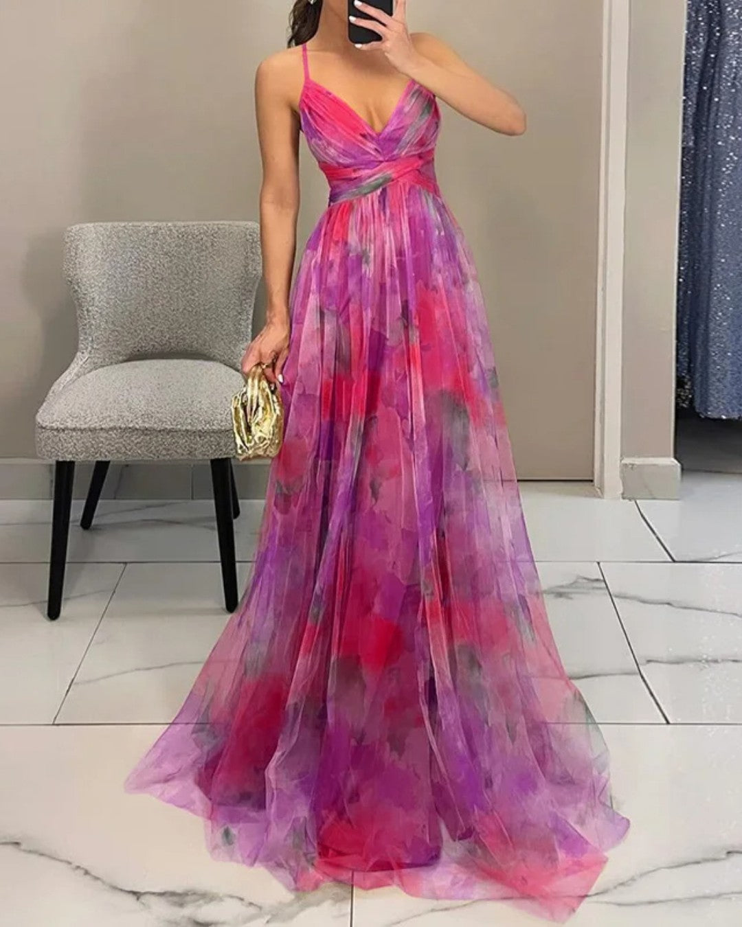 VALMONTPARIS | Robe Maxi Élégance Florale (ÉDITION LIMITÉE!)