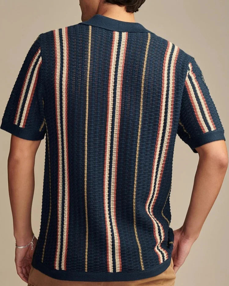 Men's Casual Striped Viscose Shirt - Léandre Shirt