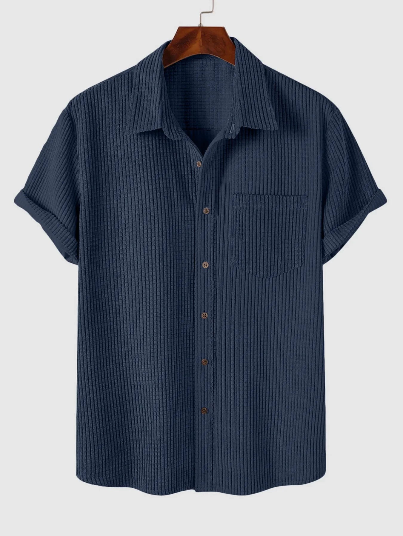 Men's Casual Short Sleeve Shirt Old Money Style - Leopold Shirt