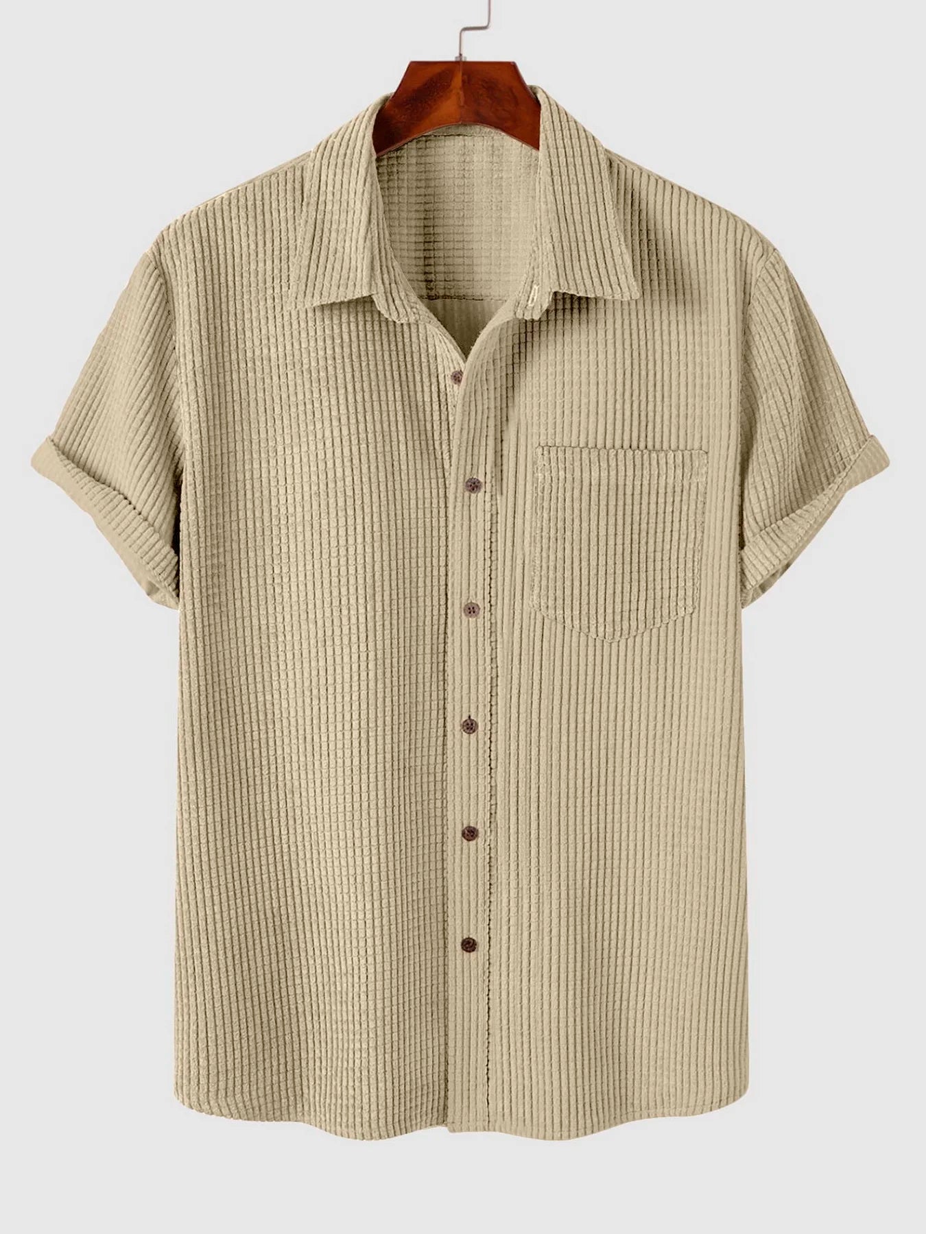 Men's Casual Short Sleeve Shirt Old Money Style - Leopold Shirt