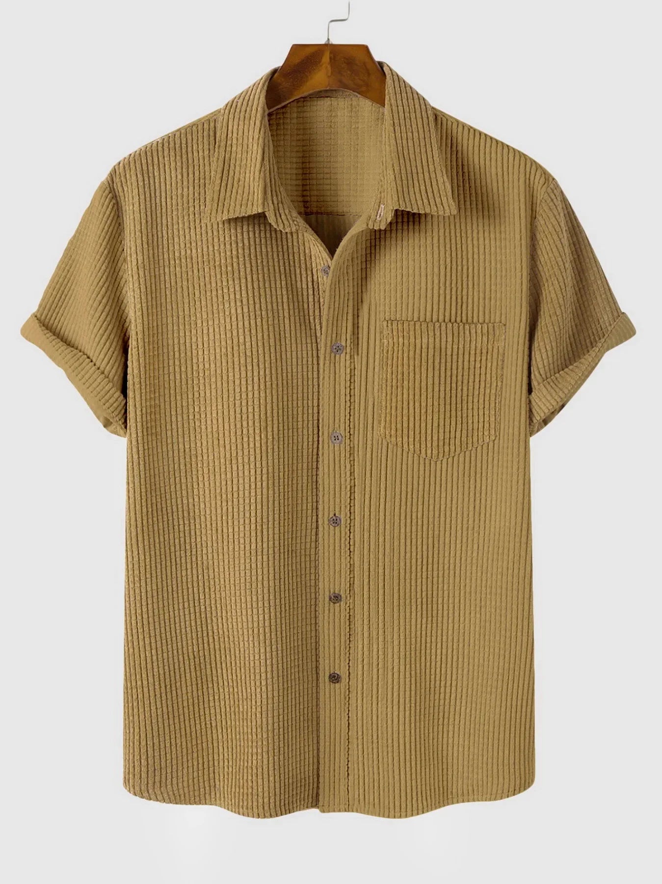 Men's Casual Short Sleeve Shirt Old Money Style - Leopold Shirt