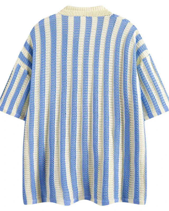 Men's Casual Striped Shirt Old Money Style - Sailor Shirt