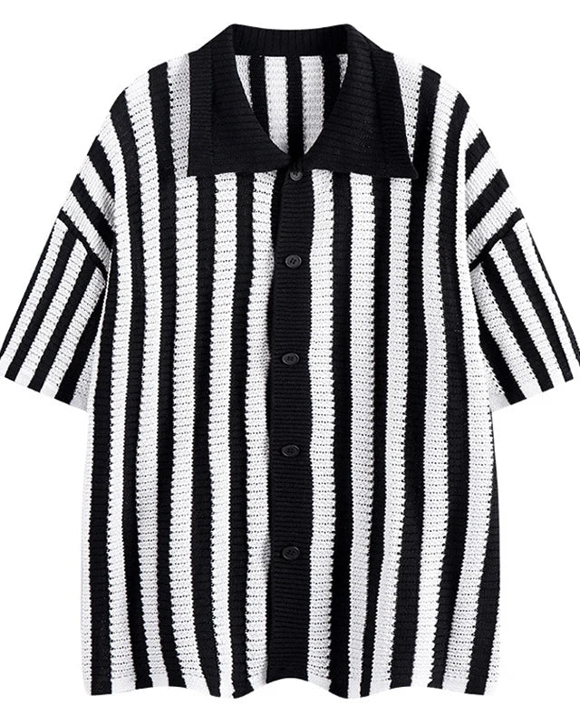 Men's Casual Striped Shirt Old Money Style - Sailor Shirt