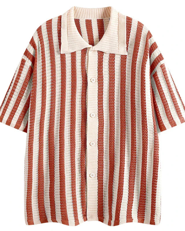 Men's Casual Striped Shirt Old Money Style - Sailor Shirt