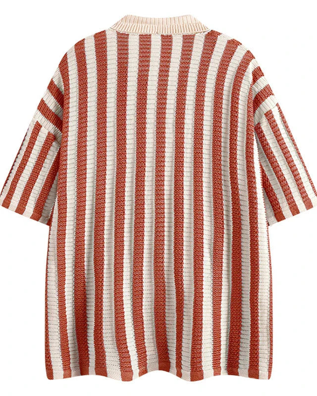 Men's Casual Striped Shirt Old Money Style - Sailor Shirt