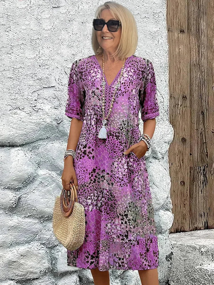 Lina™ | Robe Légère avec Décolleté en V