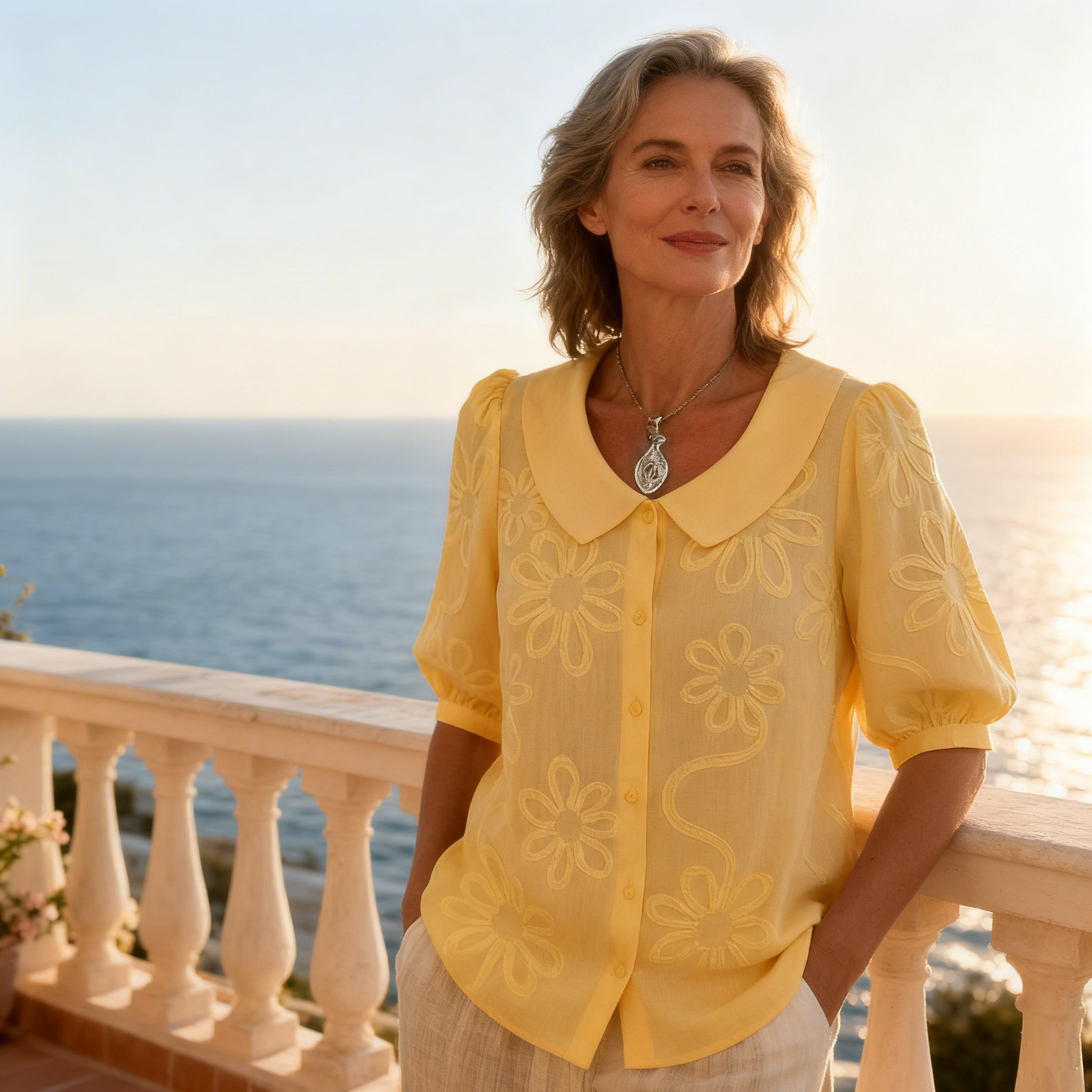 Zélie ™ — Blouse légère florale élégance naturelle