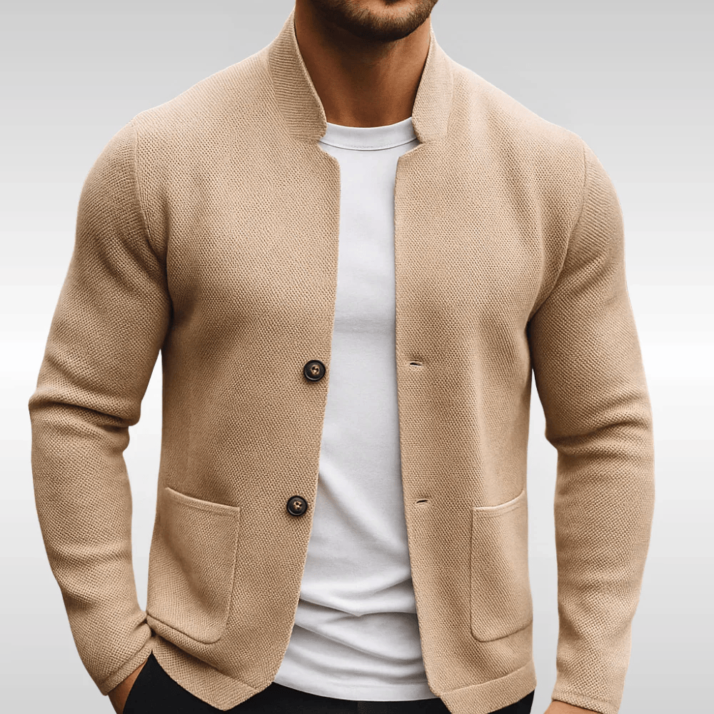 Valmont Paris™ | GILET EN MAILLE TEXTURÉE POUR HOMME