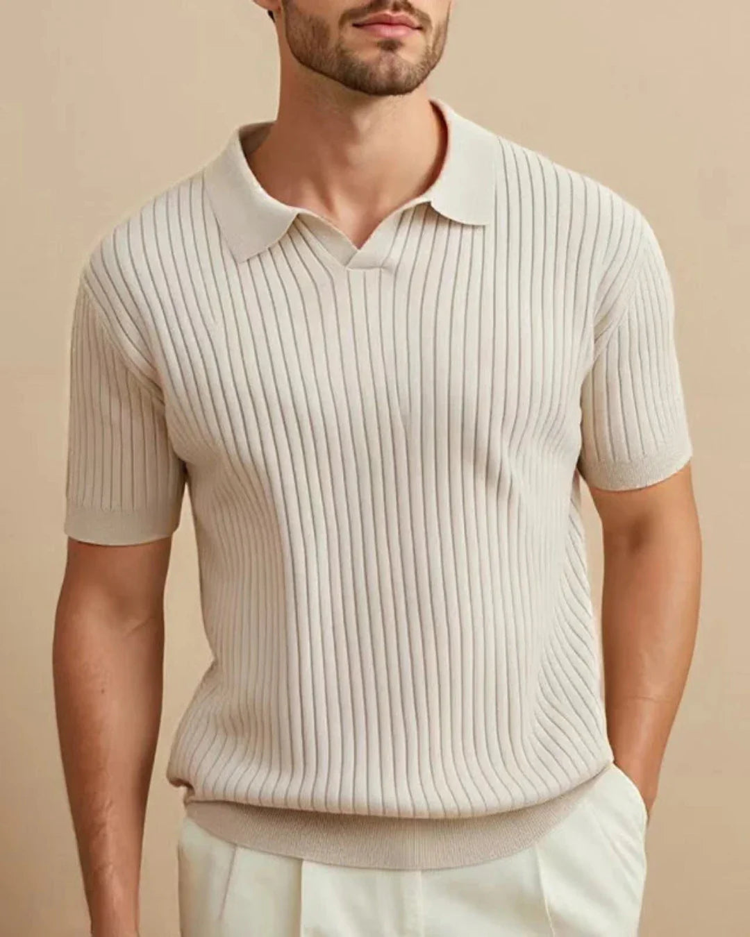 Men's Breathable Short Sleeve Polo Shirt Old Money Style - Polo Louis